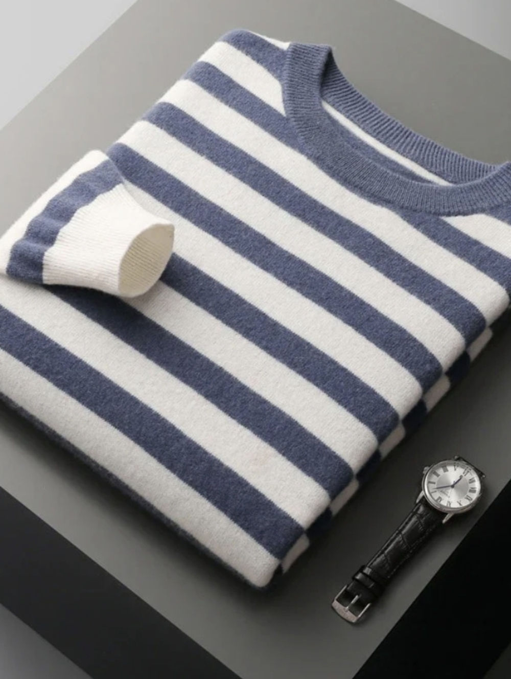 Milano Legacy François Blanchet Striped Cashmere Sweater